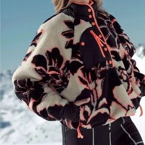 Free People FP Movement Womens Rocky Ridge Pullover Magnolia Floral Combo